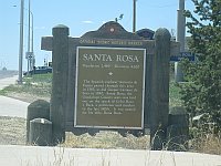USA - Santa Rosa NM - Town Historical Sign (21 Apr 2009)